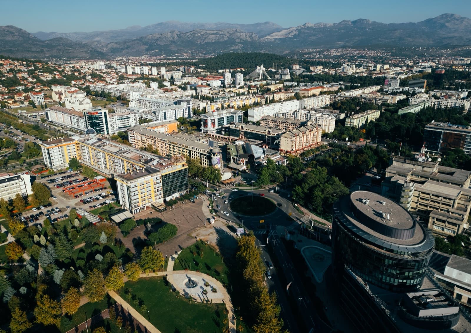Podgorica, glavni grad zemlje Montenegro